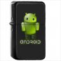 Technology Android Oil Windproof Black Lighter Briquet Encendedor L2701