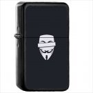 Technology Anonymous Oil Windproof Black Lighter Briquet Encendedor L1925