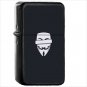 Technology Anonymous Oil Windproof Black Lighter Briquet Encendedor L1925