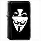 Technology Anonymous Oil Windproof Black Lighter Briquet Encendedor L2698