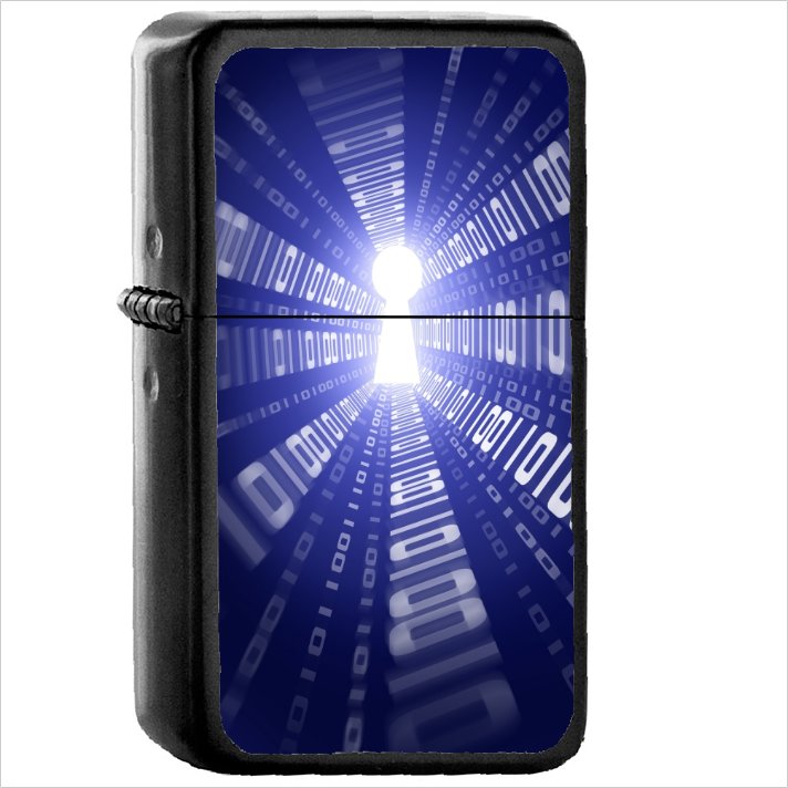 Technology Binary Oil Windproof Black Lighter Briquet Encendedor L1883