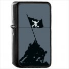 Technology Hacker Oil Windproof Black Lighter Briquet Encendedor L1853