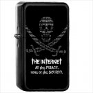 Technology Hacker Oil Windproof Black Lighter Briquet Encendedor L2572