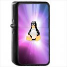 Technology Linux Oil Windproof Black Lighter Briquet Encendedor L2233