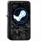 Technology Steam Oil Windproof Black Lighter Briquet Encendedor L3154