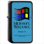 Technology Windows 3.1 Windows Oil Windproof Black Lighter Briquet Encendedor L2235