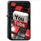 Technology Youtube Oil Windproof Black Lighter Briquet Encendedor L2725
