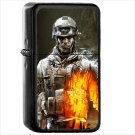 Battlefield 3 Battlefield Oil Windproof Black Lighter Briquet Encendedor L413