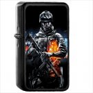 Battlefield 3 Battlefield Oil Windproof Black Lighter Briquet Encendedor L464