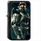 Halo 4 Halo Oil Windproof Black Lighter Briquet Encendedor L241