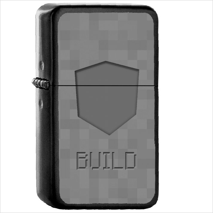 Minecraft Oil Windproof Black Lighter Briquet Encendedor L19
