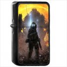 Titanfall Oil Windproof Black Lighter Briquet Encendedor L553