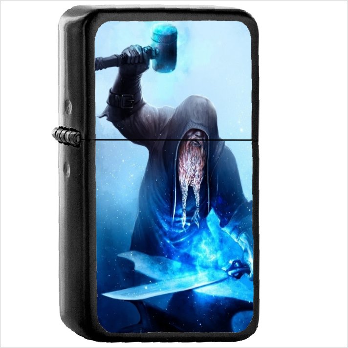 Warrior Oil Windproof Black Lighter Briquet Encendedor L3