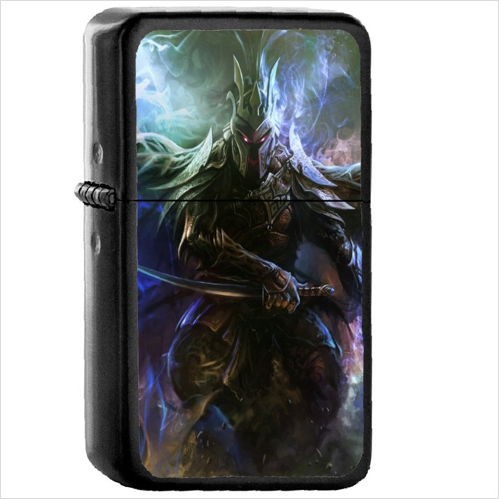 Warrior Oil Windproof Black Lighter Briquet Encendedor L612