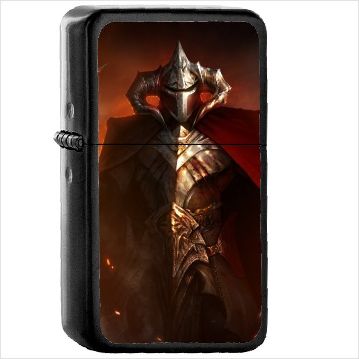 Warrior Oil Windproof Black Lighter Briquet Encendedor L613
