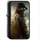 Watch Dogs Oil Windproof Black Lighter Briquet Encendedor L560