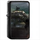 World Of Tanks Oil Windproof Black Lighter Briquet Encendedor L509