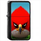 Video Game Angry Birds Oil Windproof Black Lighter Briquet Encendedor L1033