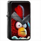 Video Game Angry Birds Oil Windproof Black Lighter Briquet Encendedor L1035