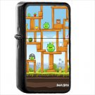 Video Game Angry Birds Oil Windproof Black Lighter Briquet Encendedor L2724