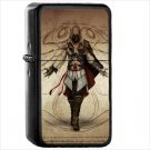 Video Game Assassin's Creed II Oil Windproof Black Lighter Briquet Encendedor L1601