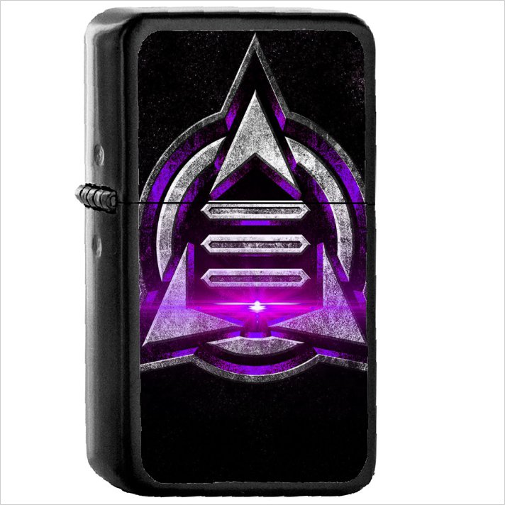 Video Game Asteria Oil Windproof Black Lighter Briquet Encendedor L2545