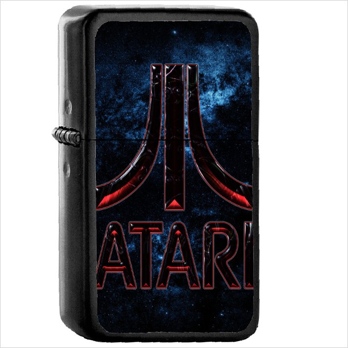 Video Game Atari Consoles Oil Windproof Black Lighter Briquet Encendedor L2311