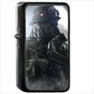 Video Game Battlefield V Oil Windproof Black Lighter Briquet Encendedor L3526