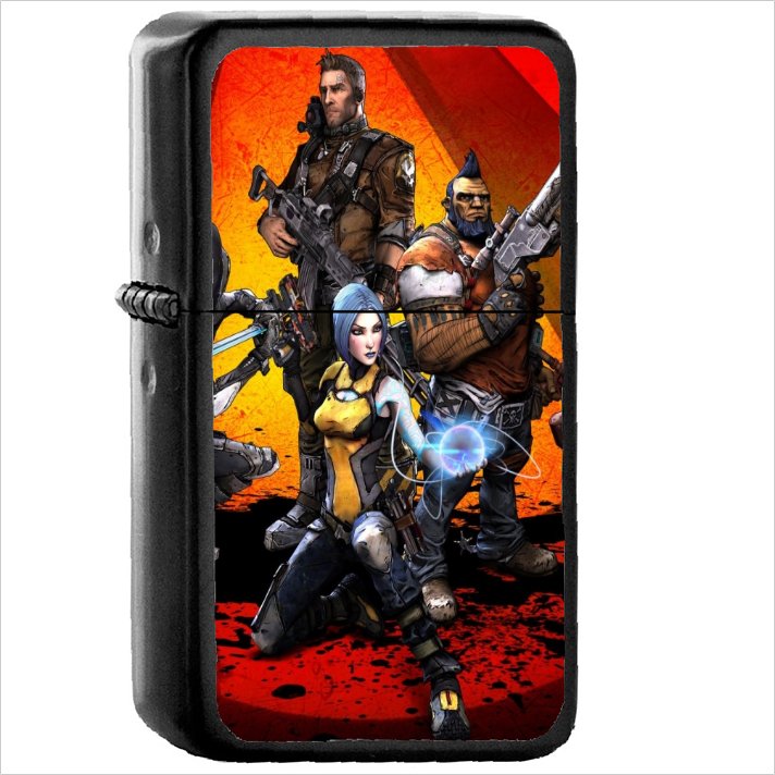 Video Game Borderlands 2 Oil Windproof Black Lighter Briquet Encendedor L3292