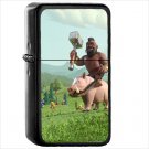 Video Game Clash of Clans Oil Windproof Black Lighter Briquet Encendedor L3399