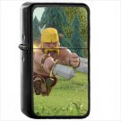 Video Game Clash of Clans Oil Windproof Black Lighter Briquet Encendedor L3400