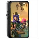 Video Game Clash of Clans Oil Windproof Black Lighter Briquet Encendedor L3409
