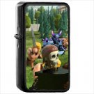 Video Game Clash of Clans Oil Windproof Black Lighter Briquet Encendedor L3410