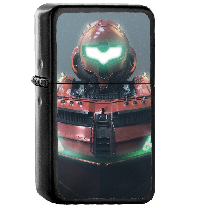 Video Game Crossover Oil Windproof Black Lighter Briquet Encendedor L3036