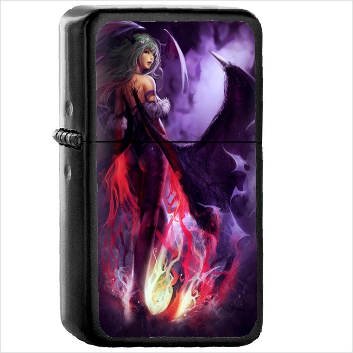 Video Game Darkstalkers Oil Windproof Black Lighter Briquet Encendedor L2565
