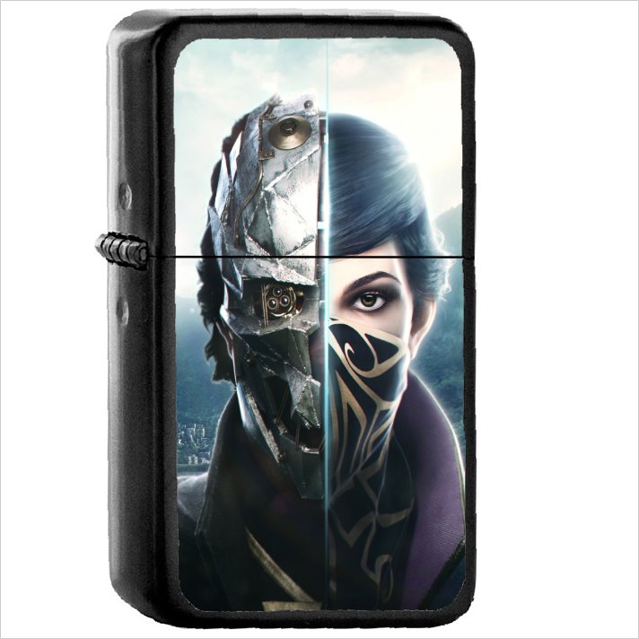 Video Game Dishonored 2 Dishonored Oil Windproof Black Lighter Briquet Encendedor L3274