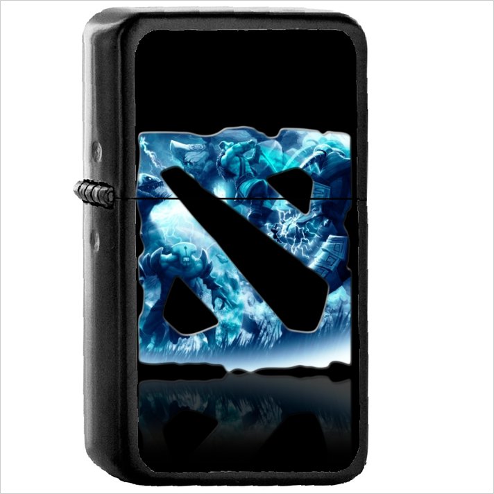 Video Game DotA 2 Dota Oil Windproof Black Lighter Briquet Encendedor L1673