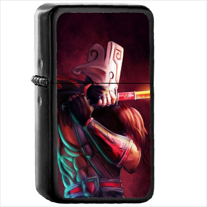 Video Game DotA 2 Dota Oil Windproof Black Lighter Briquet Encendedor L2088