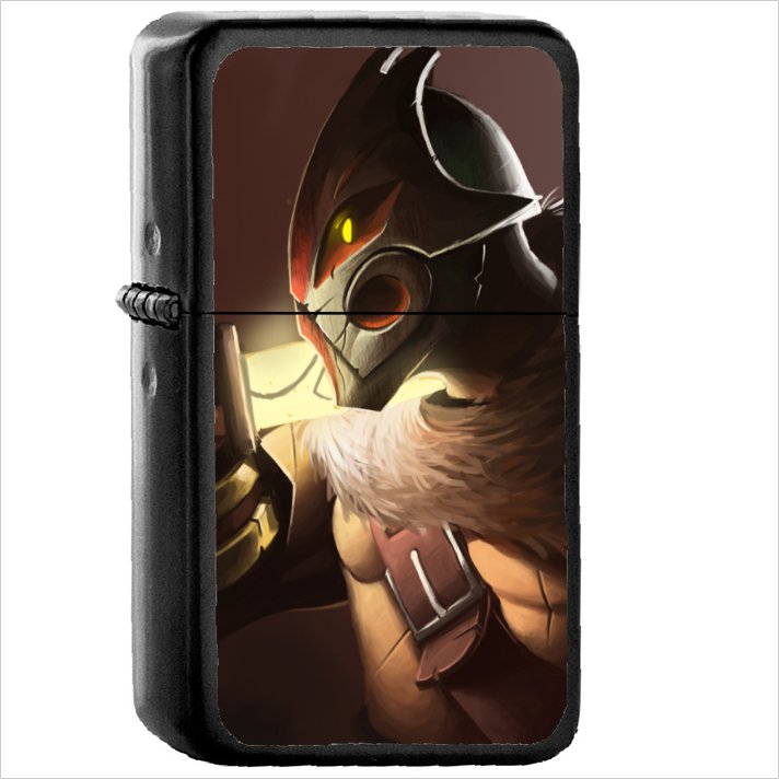 Video Game DotA 2 Dota Oil Windproof Black Lighter Briquet Encendedor L2557