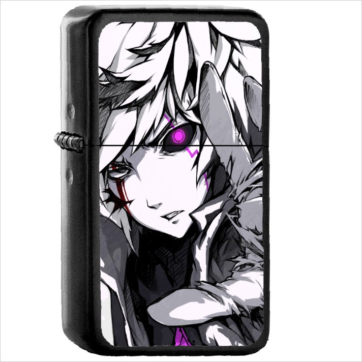 Video Game Elsword Oil Windproof Black Lighter Briquet Encendedor L2356