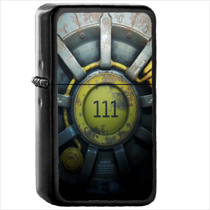 Video Game Fallout 4 Oil Windproof Black Lighter Briquet Encendedor L1620