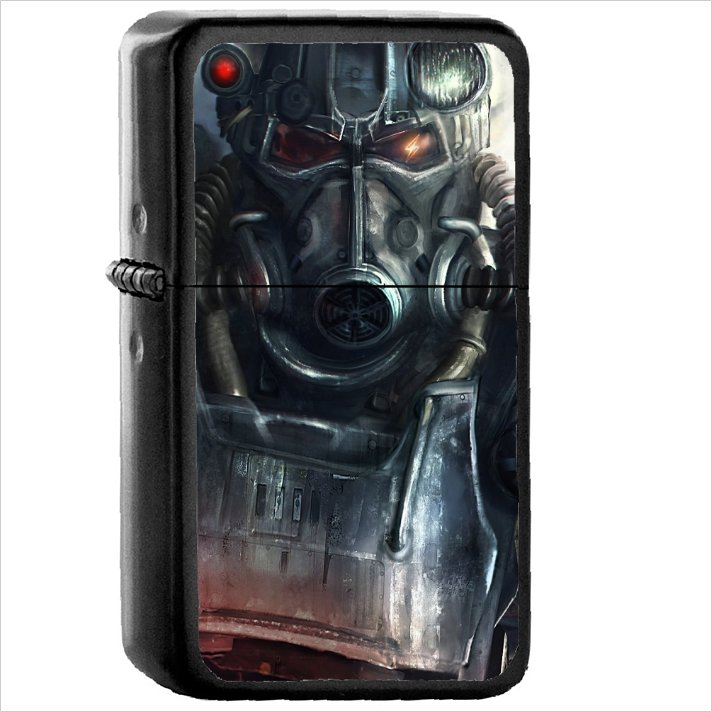 Video Game Fallout 4 Oil Windproof Black Lighter Briquet Encendedor L1838