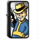 Video Game Fallout Oil Windproof Black Lighter Briquet Encendedor L1636