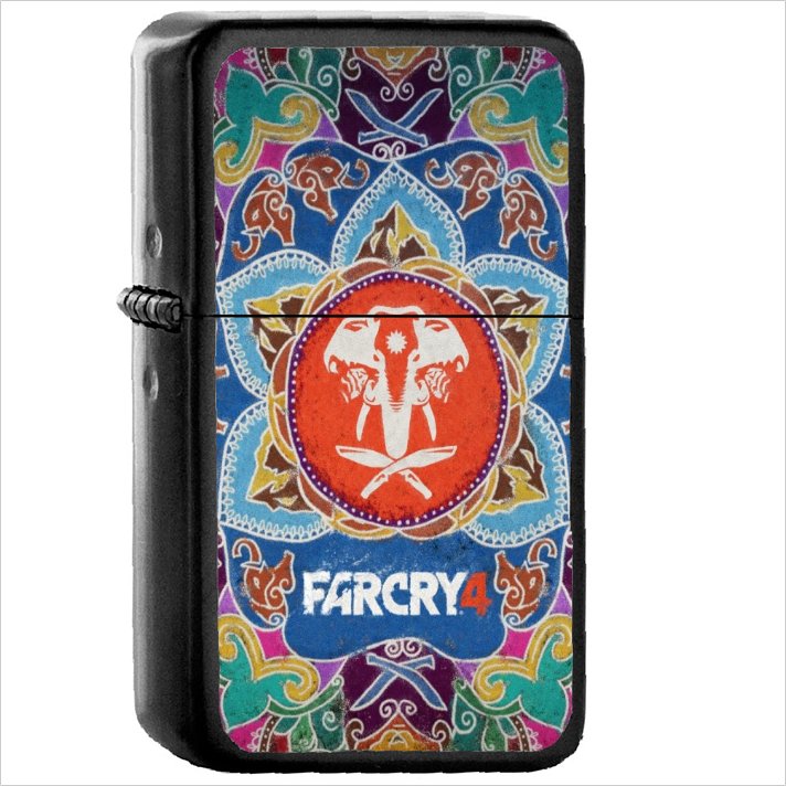 Video Game Far Cry 4 Far Cry Oil Windproof Black Lighter Briquet Encendedor L3122