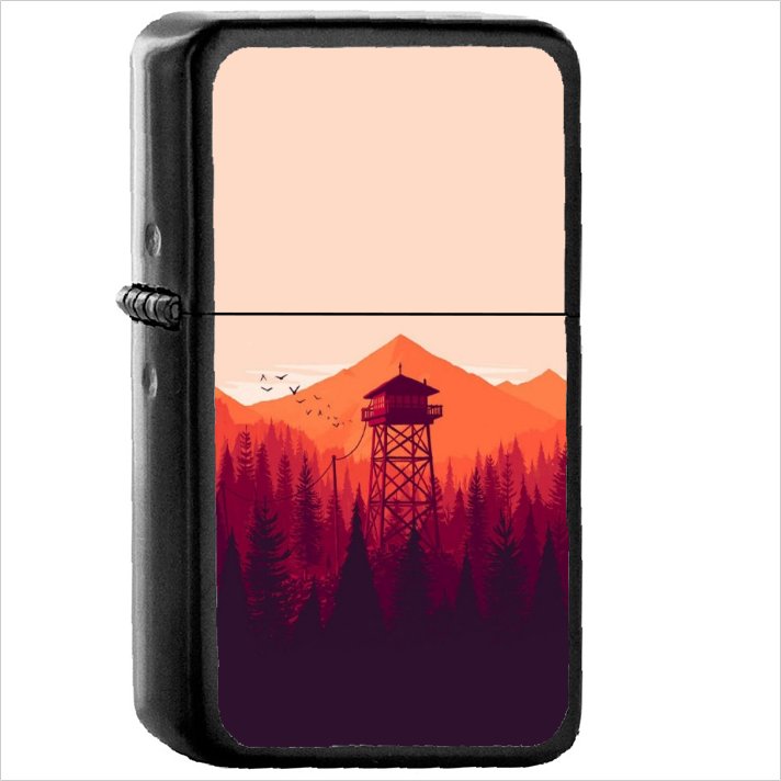 Video Game Firewatch Oil Windproof Black Lighter Briquet Encendedor L2095