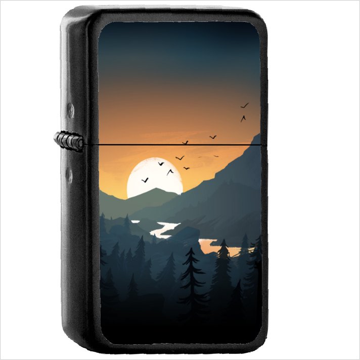 Video Game Firewatch Oil Windproof Black Lighter Briquet Encendedor L3124