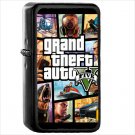 Video Game Grand Theft Auto V 5 Oil Windproof Black Lighter Briquet Encendedor L3153
