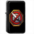 Video Game Halo Oil Windproof Black Lighter Briquet Encendedor L2688