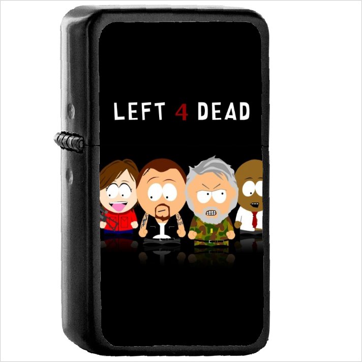 Video Game Left 4 Dead Oil Windproof Black Lighter Briquet Encendedor L1197