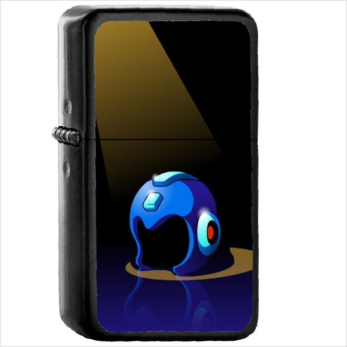Video Game Mega Man 4 Japan Japanese - Oil Windproof Black Lighter Briquet Encendedor L1287